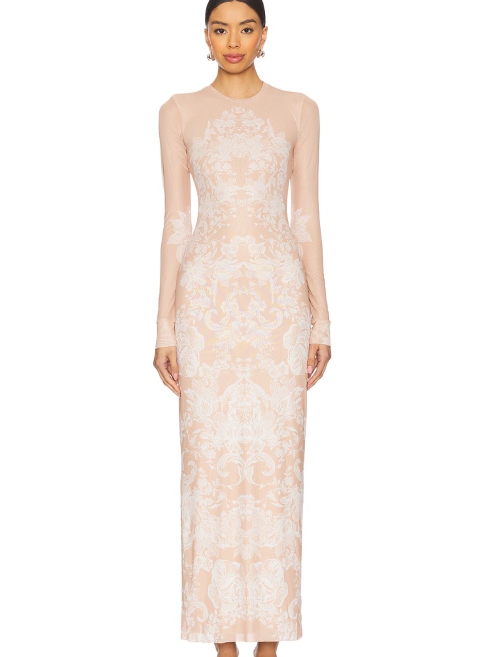 NWT AFRM Didi Maxi Dress in Almond Lace - Size Small!
